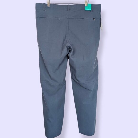 Cloudveil Dark Blue Flat Front Pants - Picture 2 of 10